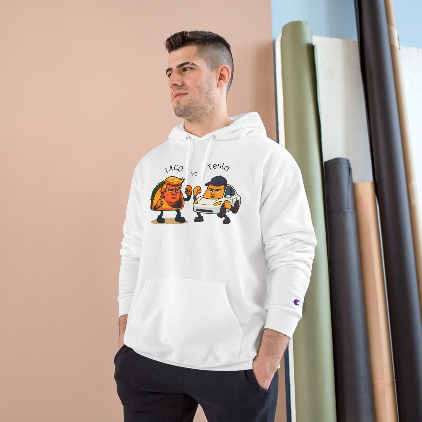Humorous Champion Hoodie with Artwork, Streetwear Gift for Nerds, Funny Apparel, Unique Gift for Tech Lovers, Casual Warmth