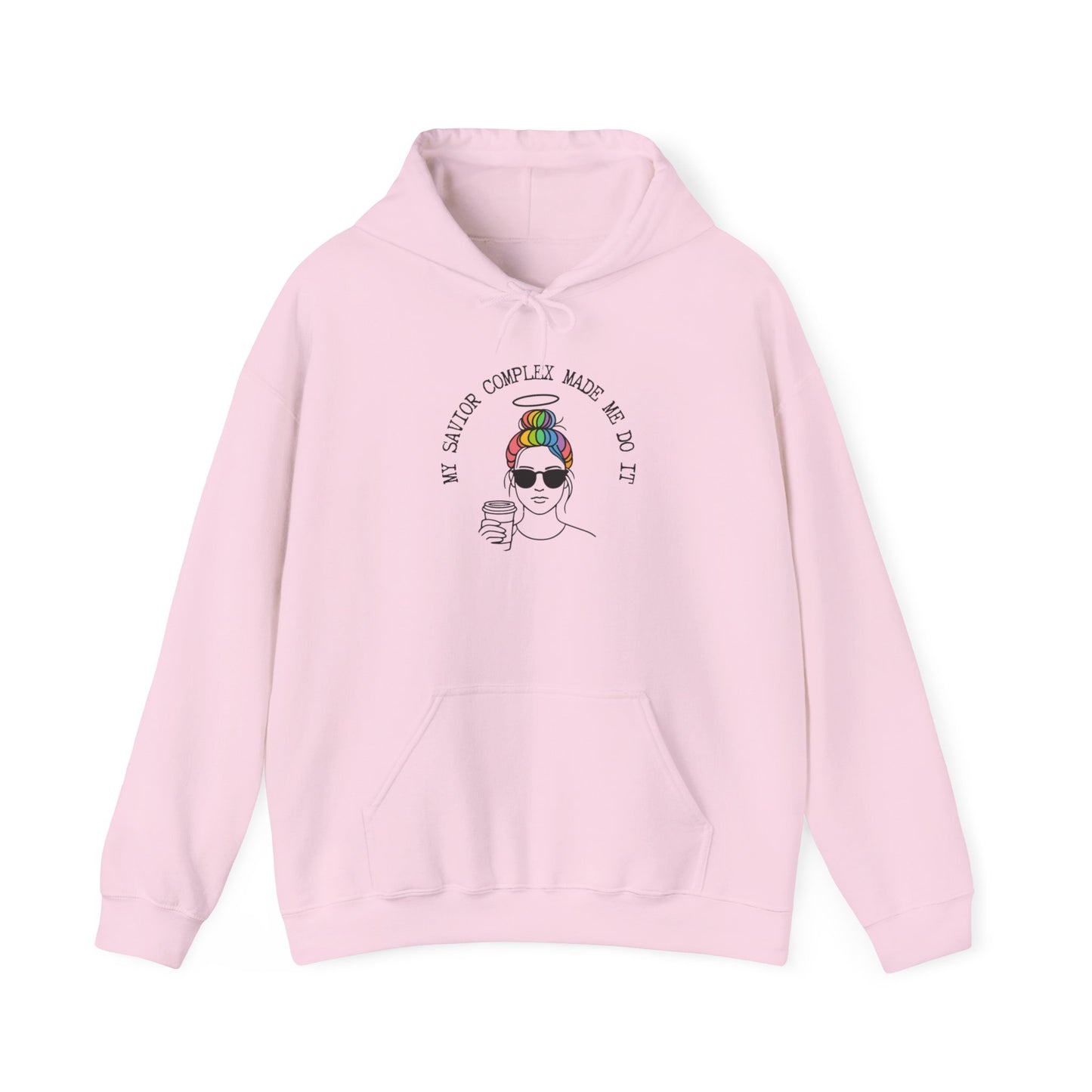 My Savior Complex Made Me Do It Hoodie | Unisex Heavy Blend™ Sweatshirt for Trendsetters | Bold Statement Apparel