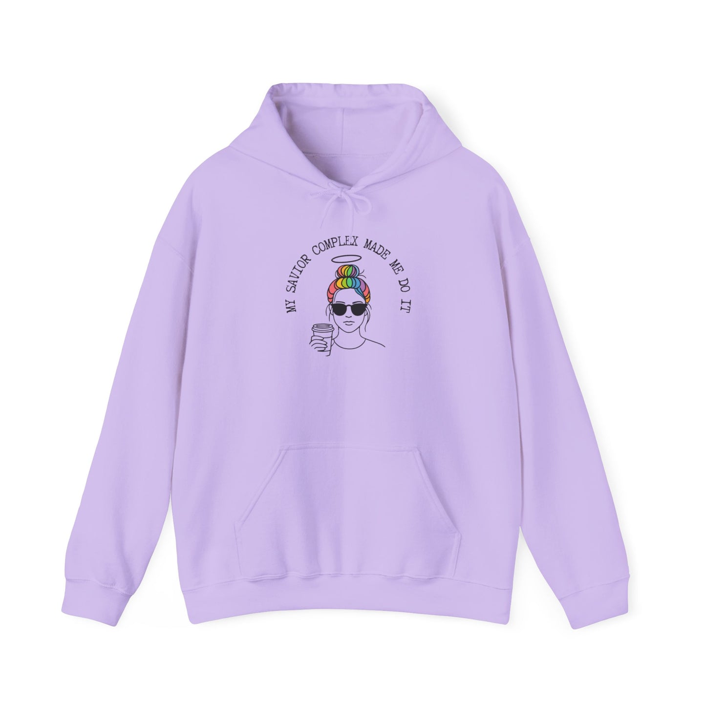 My Savior Complex Made Me Do It Hoodie | Unisex Heavy Blend™ Sweatshirt for Trendsetters | Bold Statement Apparel