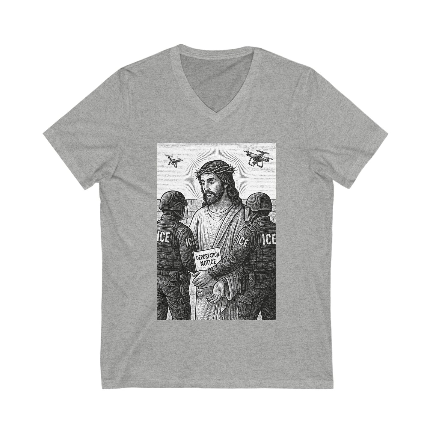 Social Justice V-Neck Tee - Protest Wear, Activism T-Shirt, Statement Shirt, Graphic Tee, Gift for Allies