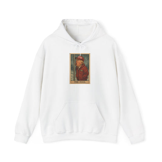 Unisex Hooded Sweatshirt - 'The Fool' Graphic & 'Resist' Statement