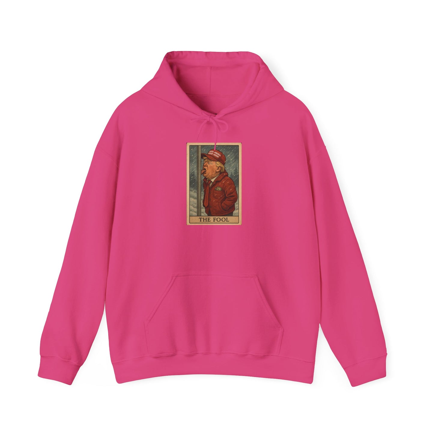 Unisex Hooded Sweatshirt - 'The Fool' Graphic & 'Resist' Statement