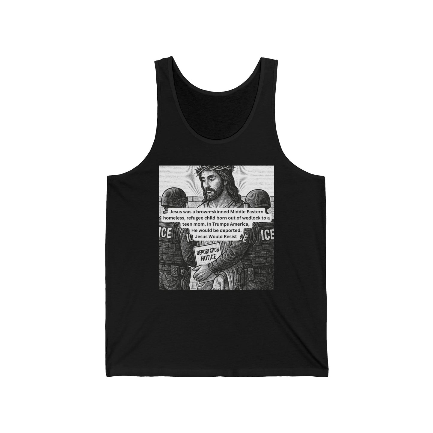 Social Justice Jersey Tank, Inspirational Unisex Top, Graphic Tank for Activism, Gift for Allies, Protest Wear, Summer Apparel