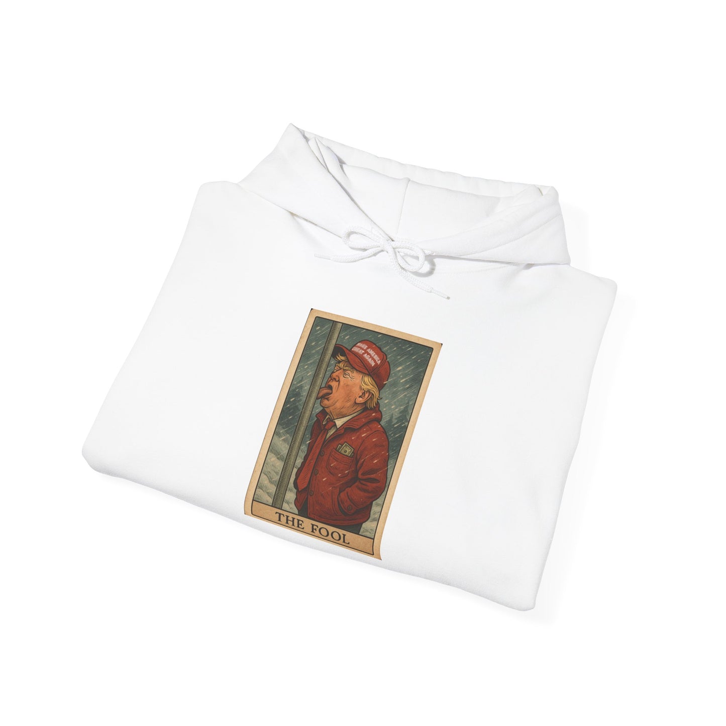Unisex Hooded Sweatshirt - 'The Fool' Graphic & 'Resist' Statement