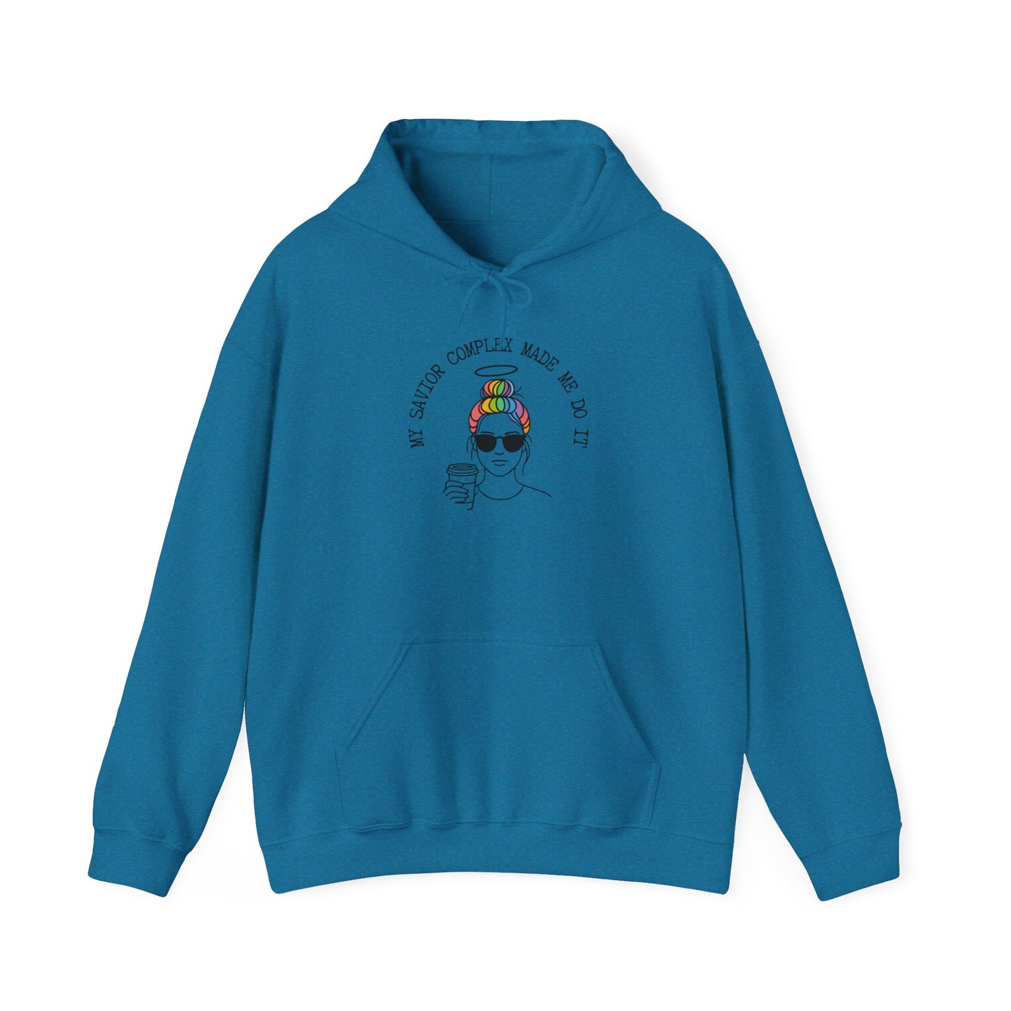 My Savior Complex Made Me Do It Hoodie | Unisex Heavy Blend™ Sweatshirt for Trendsetters | Bold Statement Apparel