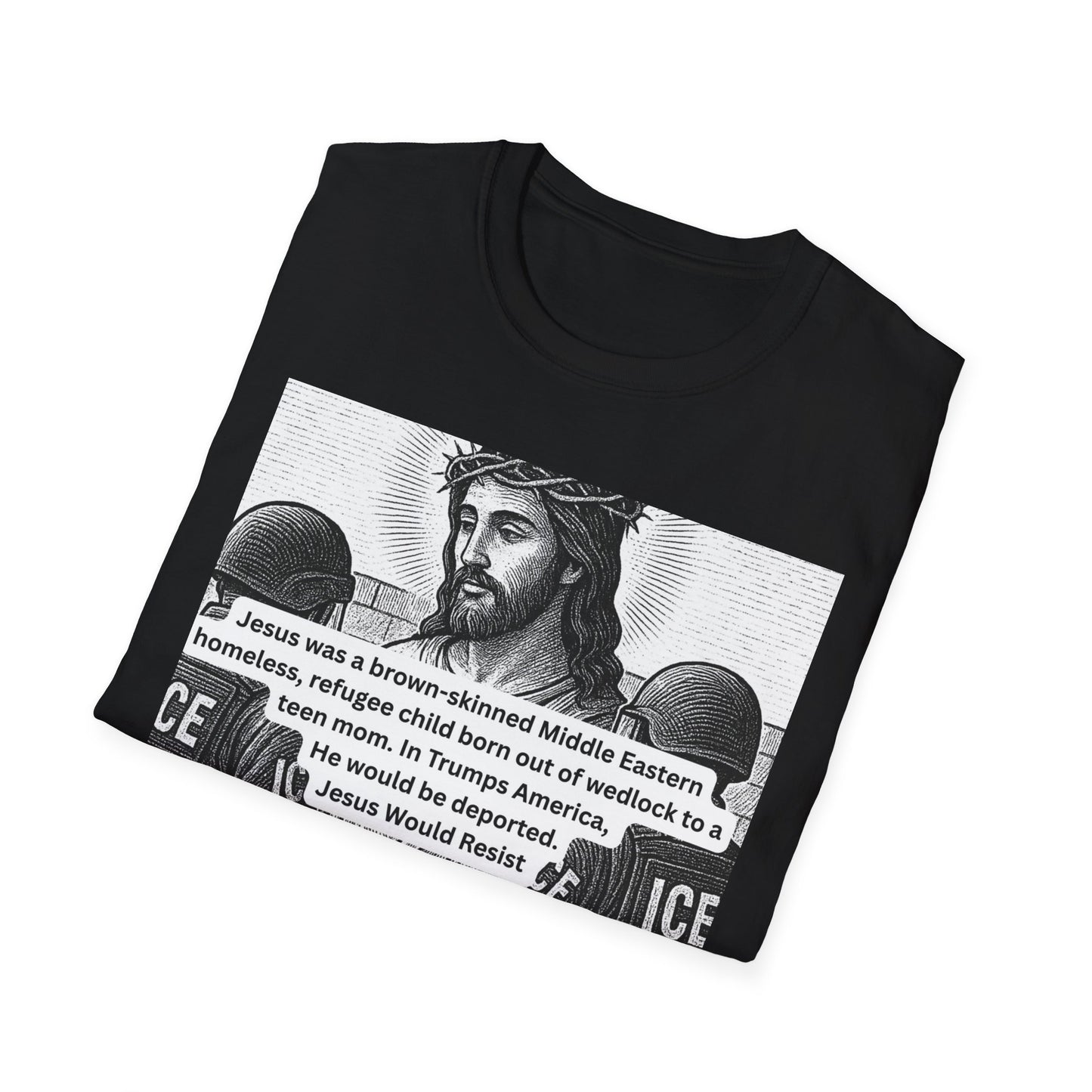 Social Justice Unisex T-Shirt - Jesus Would Resist, Activism Wear, Protest Apparel, Meaningful Gift, Streetwear Statement