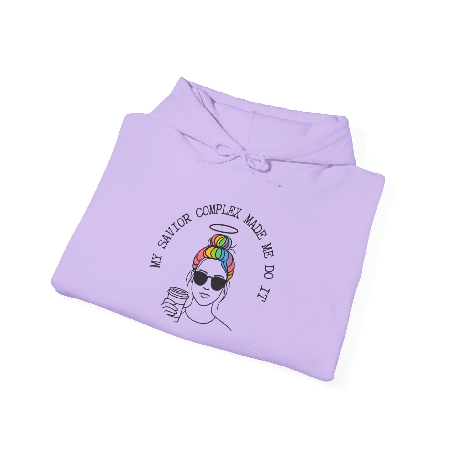 My Savior Complex Made Me Do It Hoodie | Unisex Heavy Blend™ Sweatshirt for Trendsetters | Bold Statement Apparel
