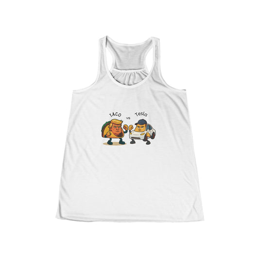 Funny Women's Flowy Racerback Tank Top - Casual Summer Wear, Fitness, Gifts for Friends, Birthday, BBQ, Humor Apparel