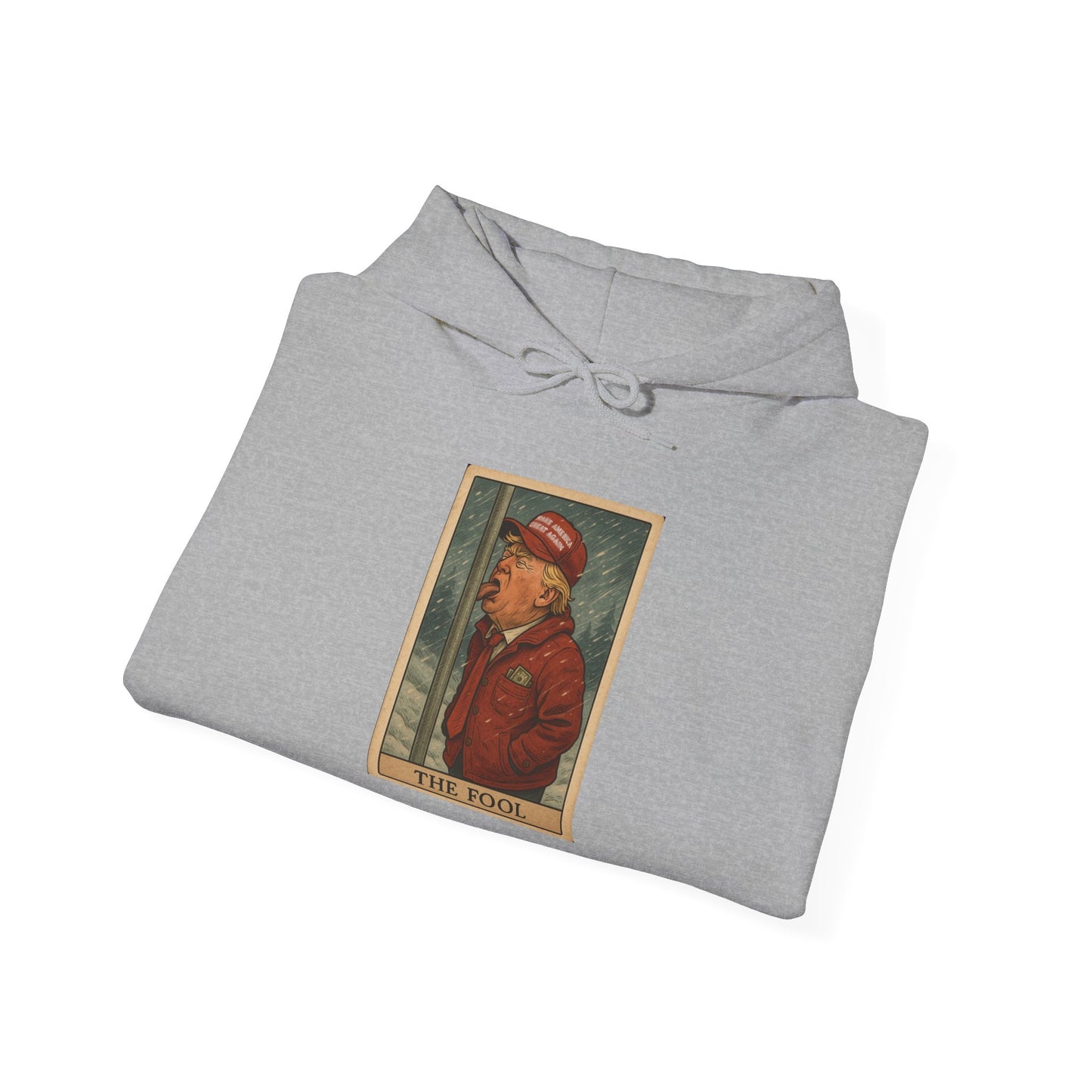 Unisex Hooded Sweatshirt - 'The Fool' Graphic & 'Resist' Statement