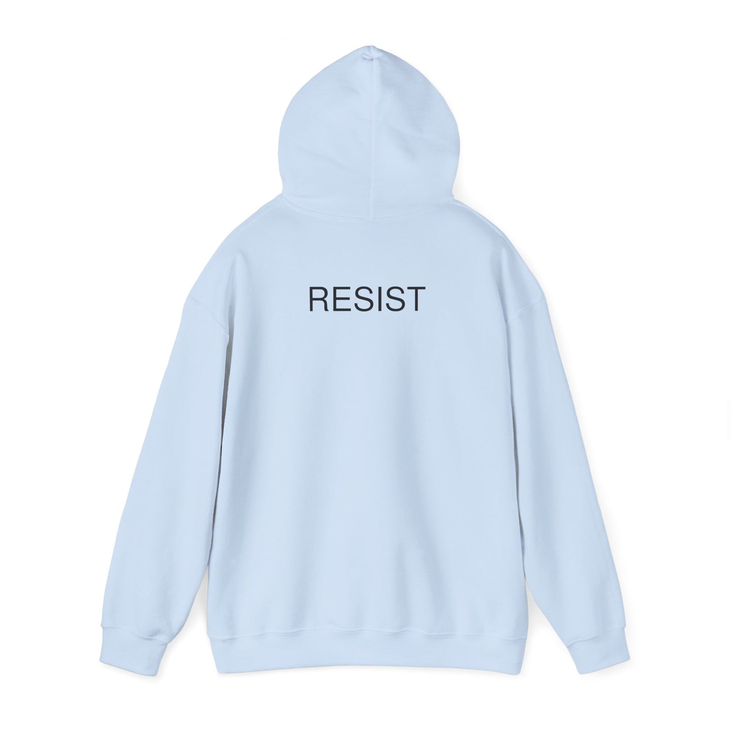 Unisex Hooded Sweatshirt - 'The Fool' Graphic & 'Resist' Statement