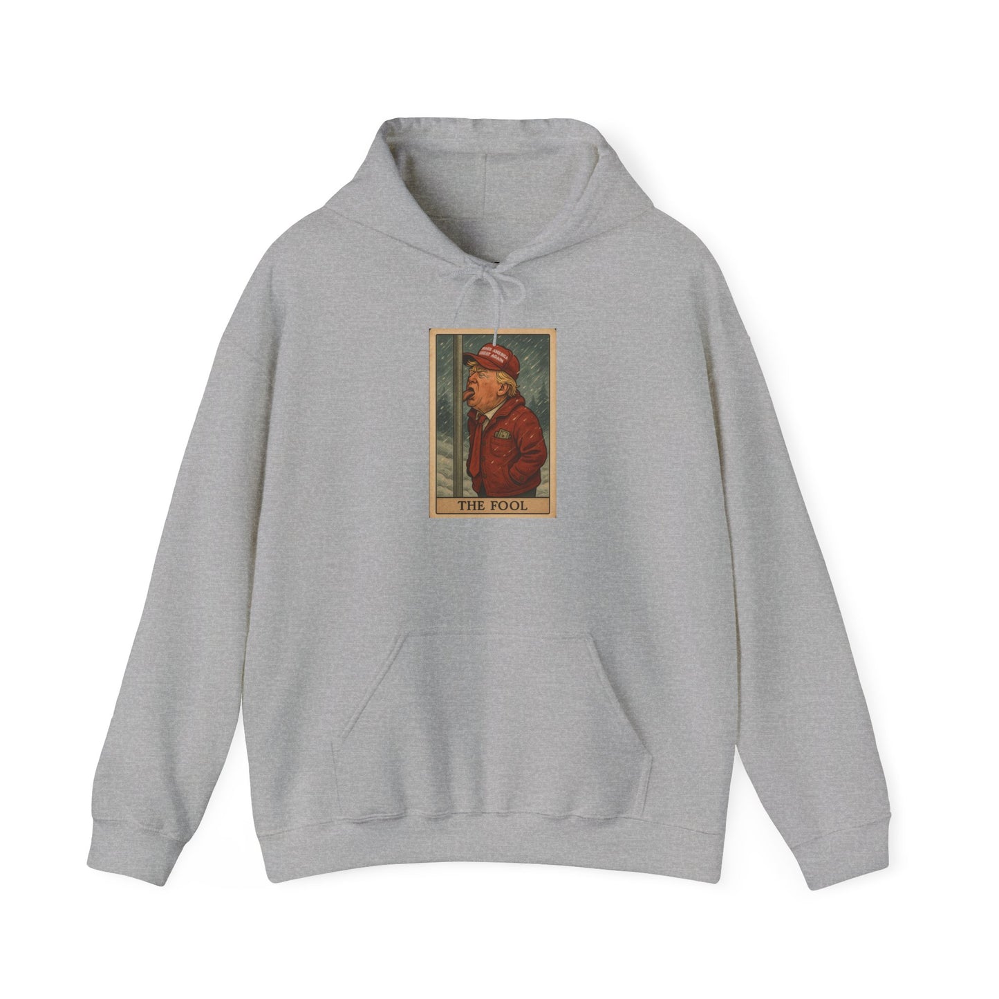 Unisex Hooded Sweatshirt - 'The Fool' Graphic & 'Resist' Statement