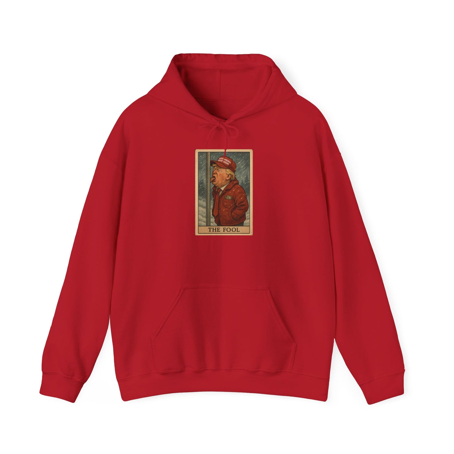 Unisex Hooded Sweatshirt - 'The Fool' Graphic & 'Resist' Statement