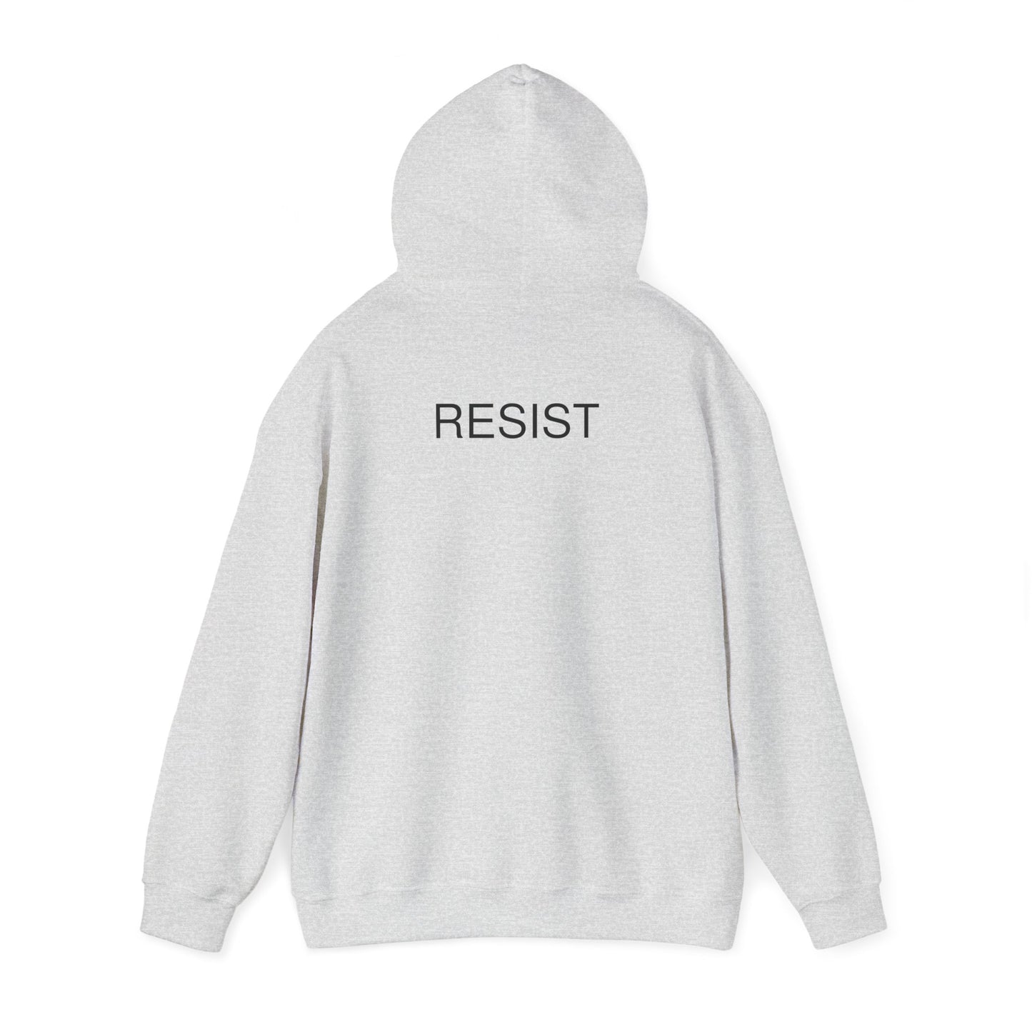 Unisex Hooded Sweatshirt - 'The Fool' Graphic & 'Resist' Statement
