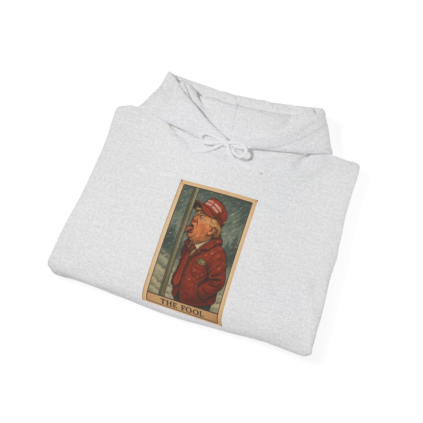 Unisex Hooded Sweatshirt - 'The Fool' Graphic & 'Resist' Statement