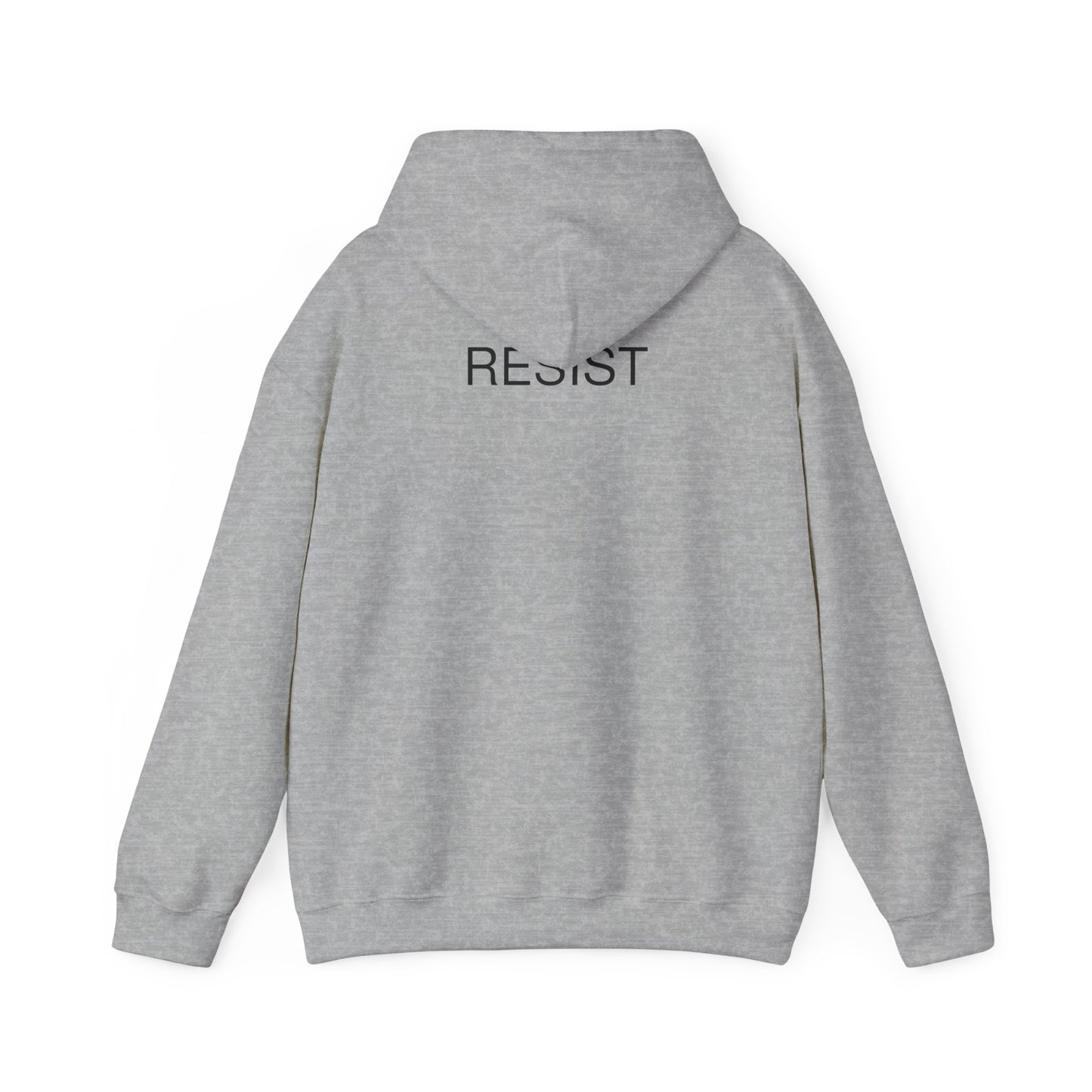 Unisex Hooded Sweatshirt - 'The Fool' Graphic & 'Resist' Statement