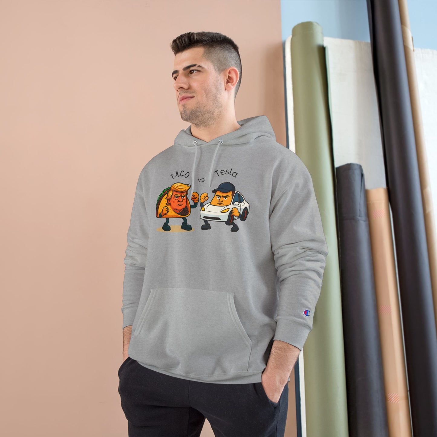 Humorous Champion Hoodie with Artwork, Streetwear Gift for Nerds, Funny Apparel, Unique Gift for Tech Lovers, Casual Warmth