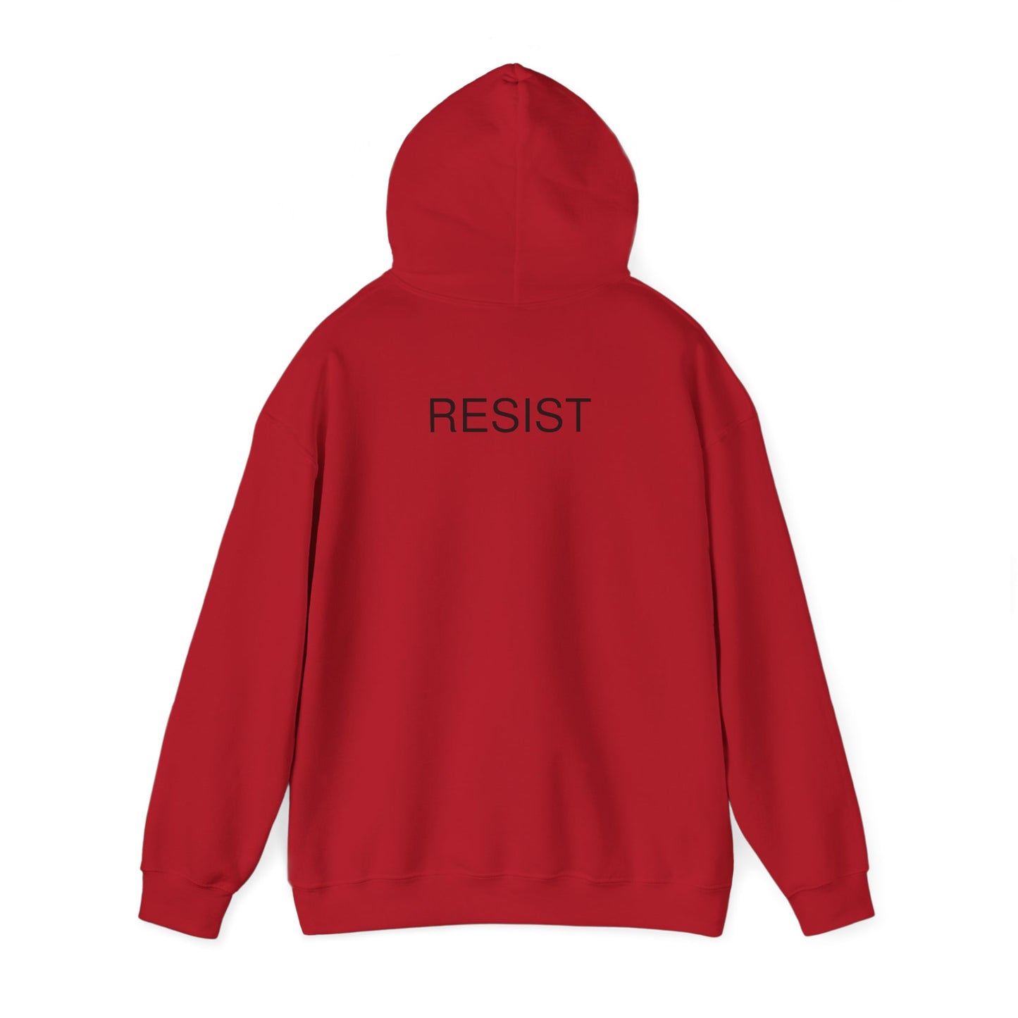 Unisex Hooded Sweatshirt - 'The Fool' Graphic & 'Resist' Statement
